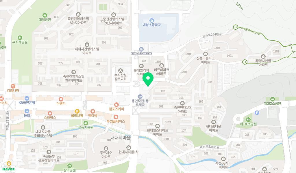시립죽전어린이집 위치 지도