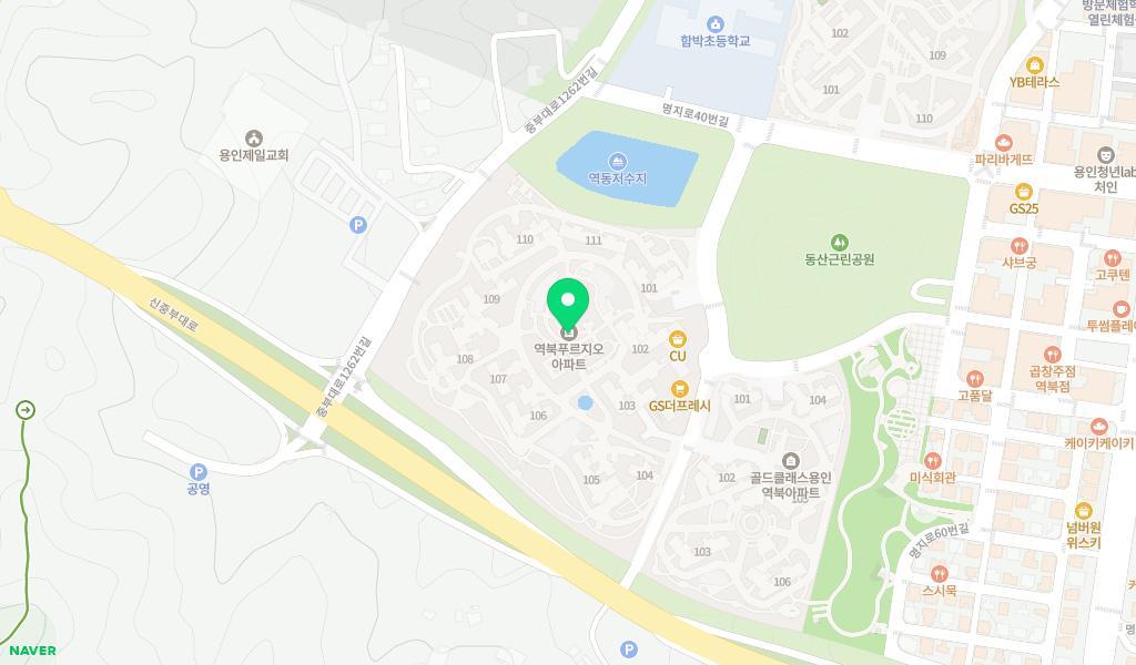 시립역북푸른어린이집 위치 지도