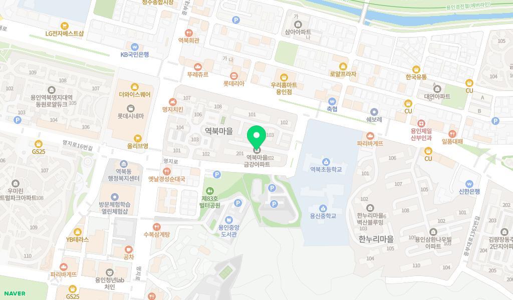 금강큰나무어린이집 위치 지도