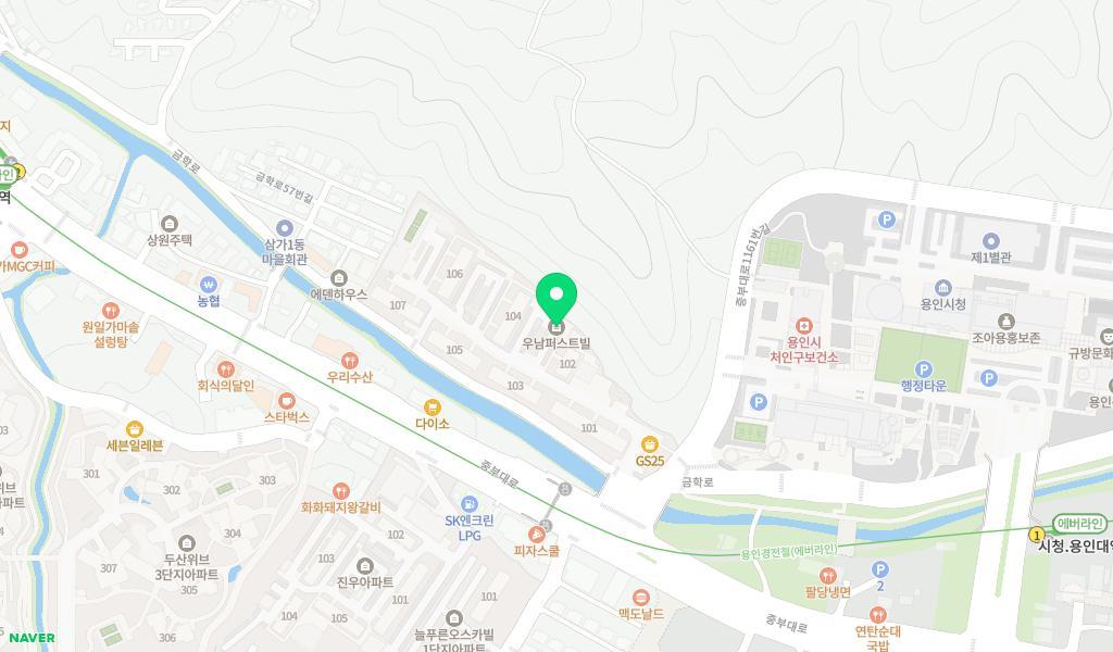 우남아이사랑어린이집 위치 지도