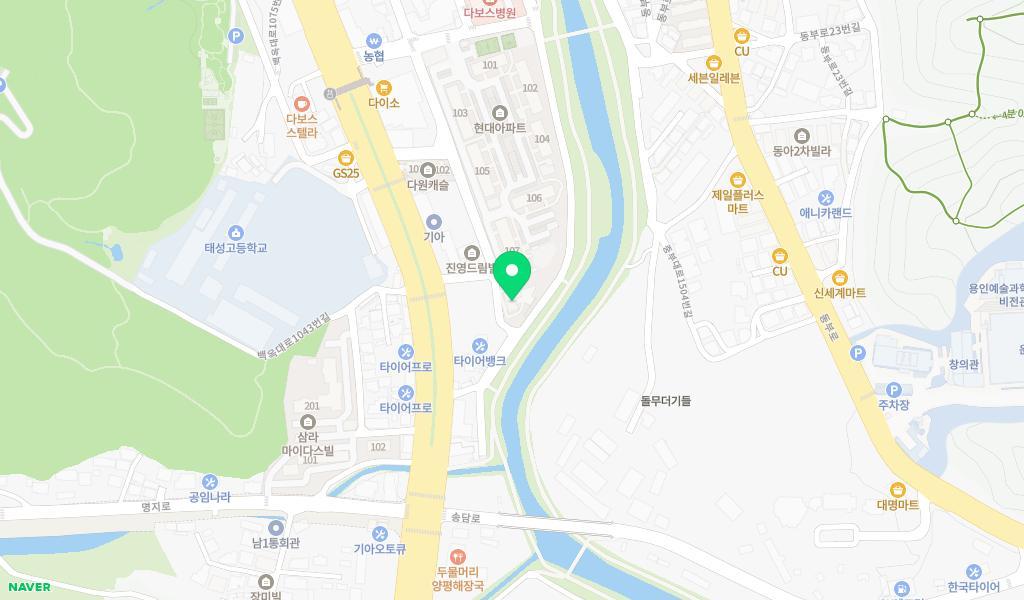 파랑새몬테소리어린이집 위치 지도