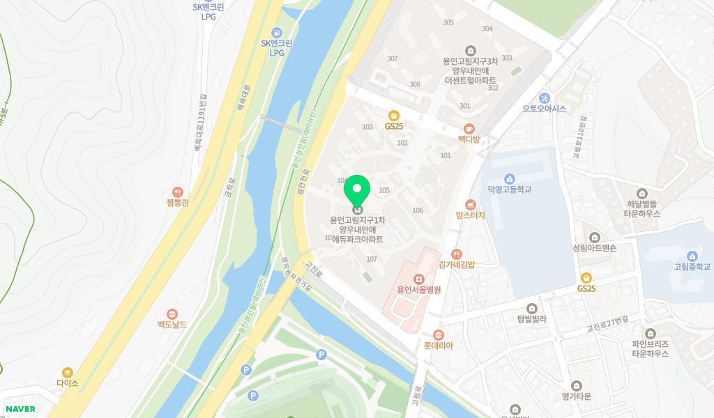 양우행복한어린이집 위치 지도