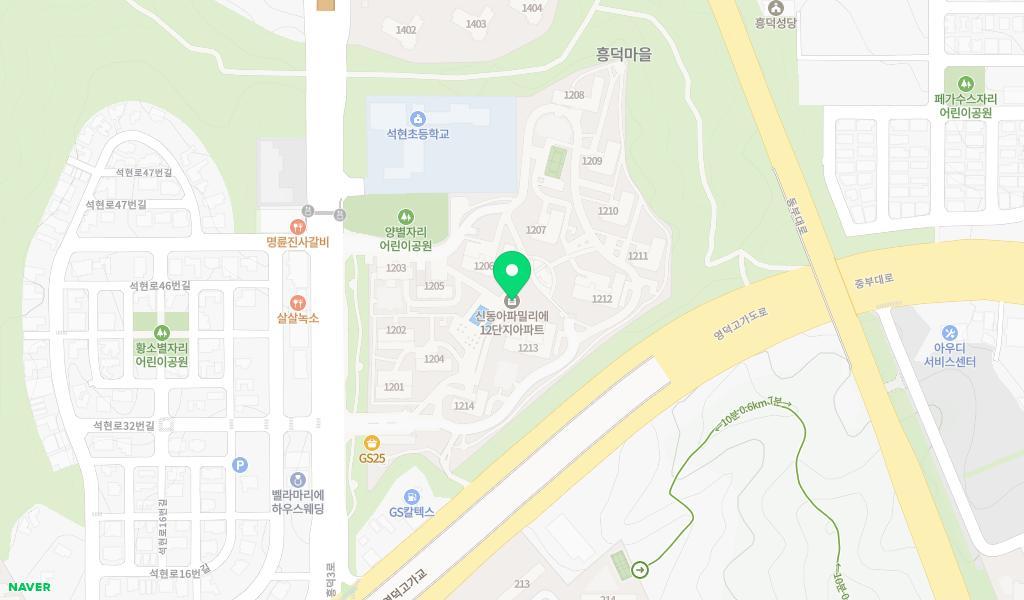 해바라기어린이집 위치 지도