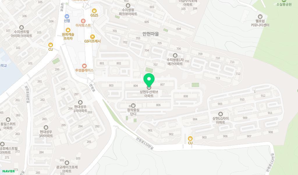 위니어린이집 위치 지도
