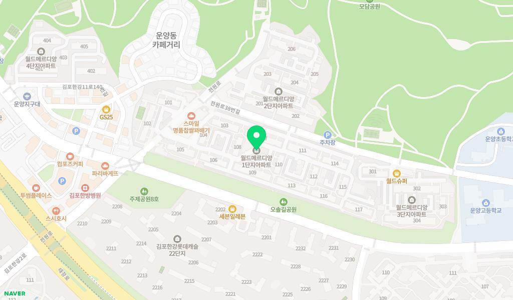 꽃들어린이집 위치 지도