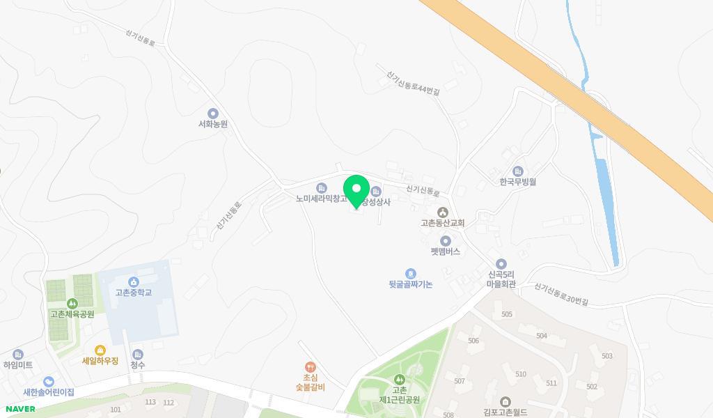 아해뜰어린이집 위치 지도