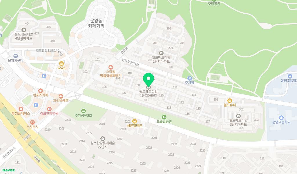보람어린이집 위치 지도