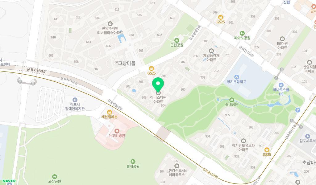 겨자씨 어린이집 위치 지도