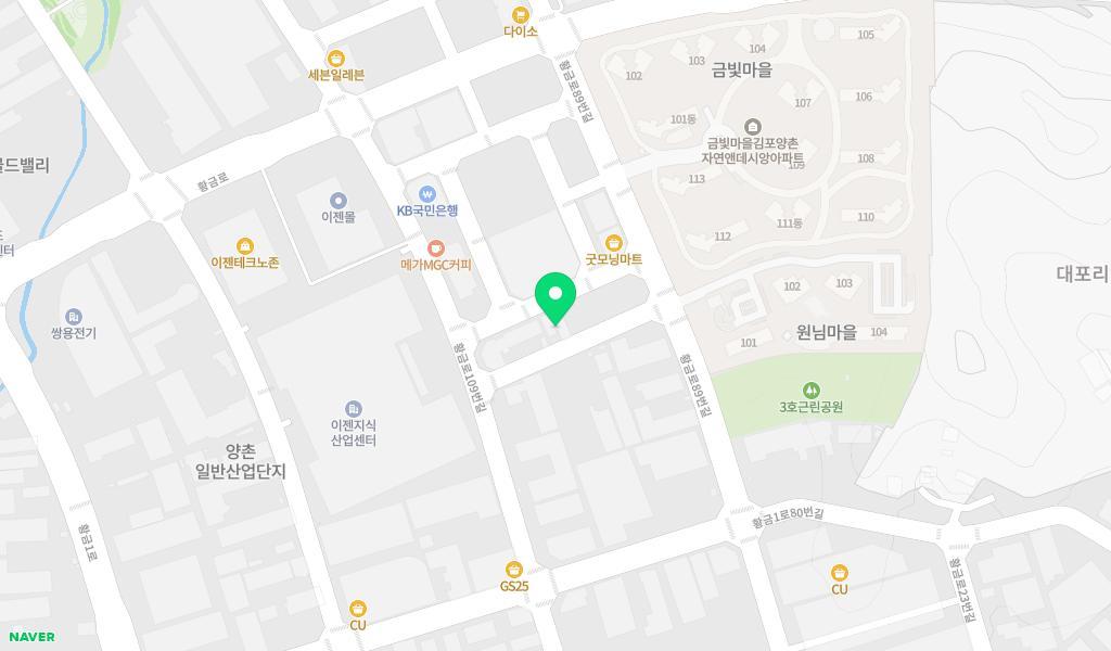 시립김포시보듬이나눔이어린이집 위치 지도