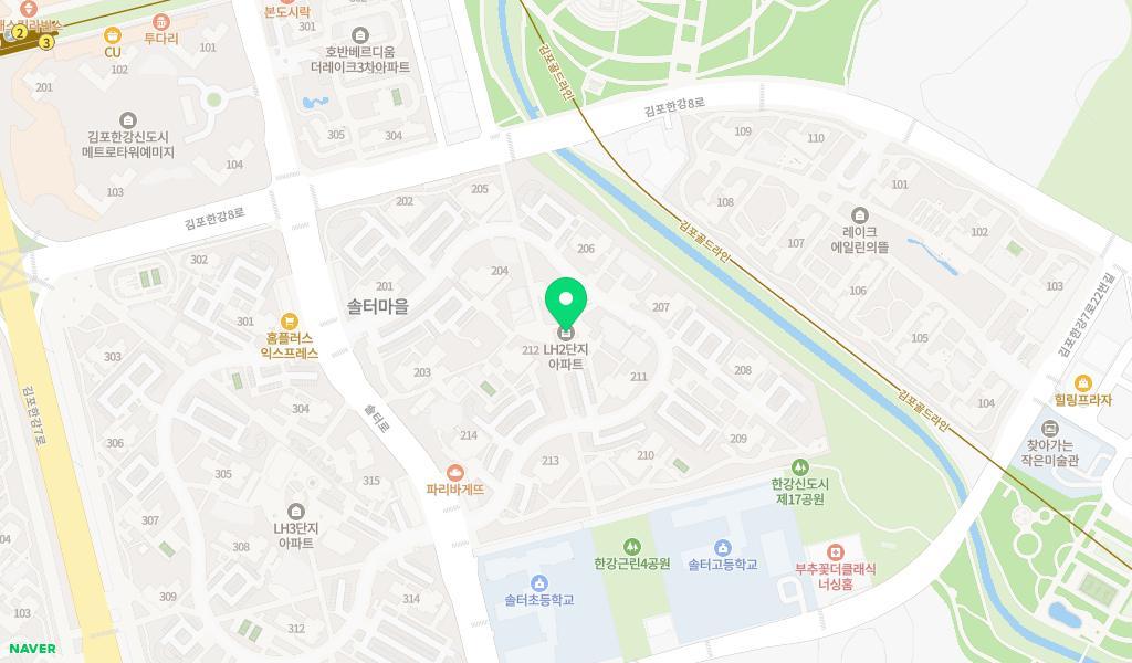 시립솔터어린이집 위치 지도