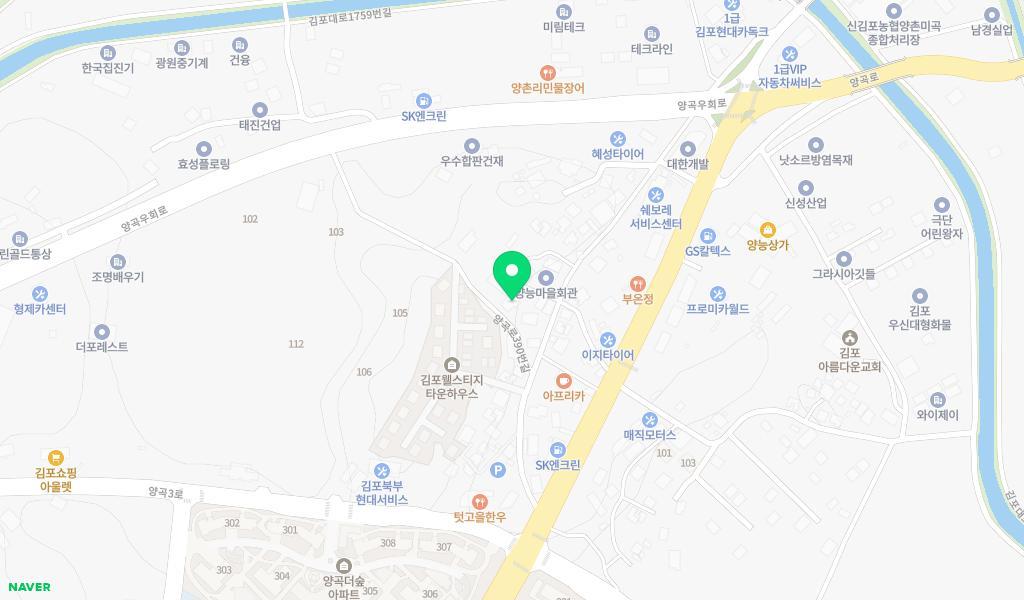해누리어린이집 위치 지도