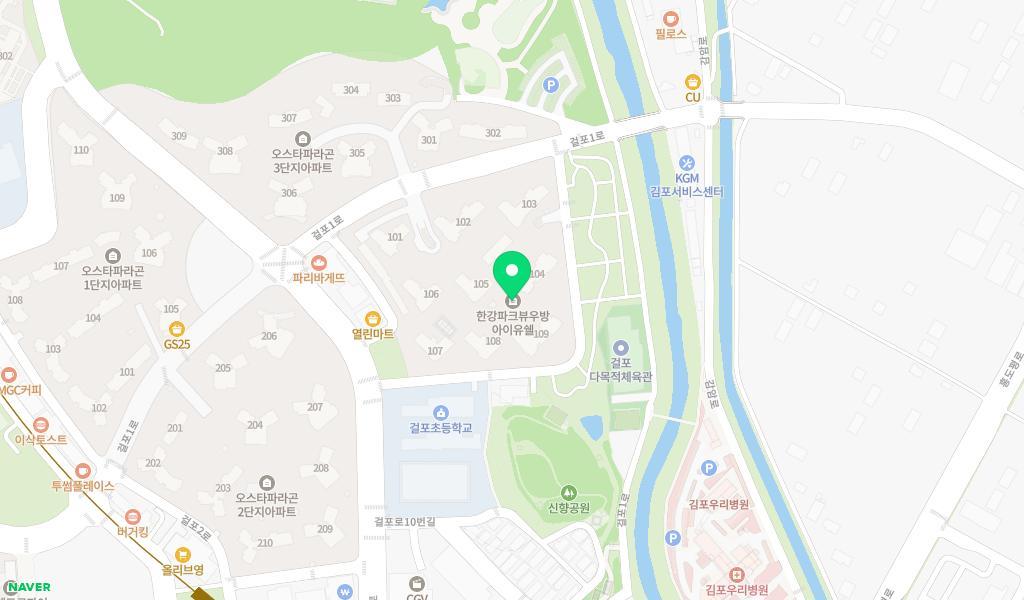 우방다올어린이집 위치 지도