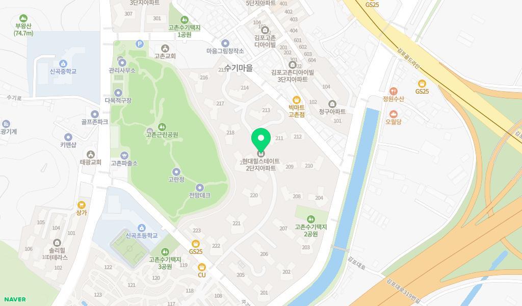 시립아이꿈터어린이집 위치 지도