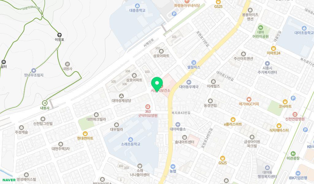 흰백합몬테소리어린이집 위치 지도