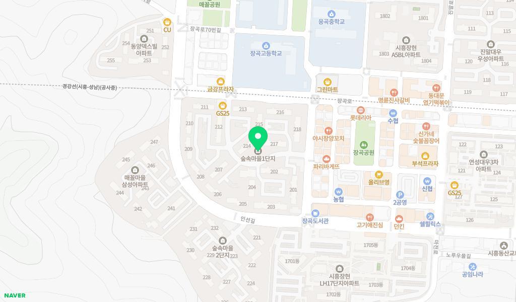 숲속마을어린이집 위치 지도