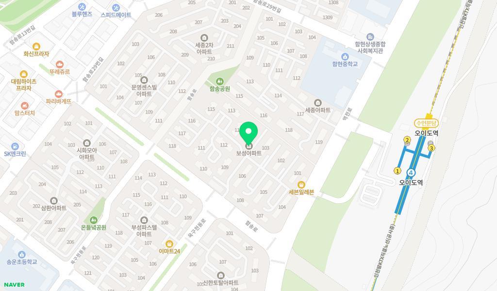 향기어린이집 위치 지도
