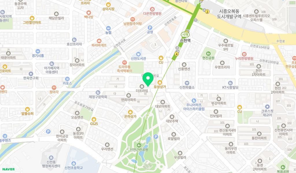 시립신천어린이집 위치 지도