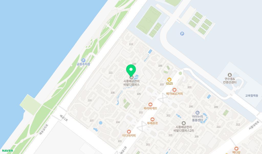 한라키즈어린이집 위치 지도
