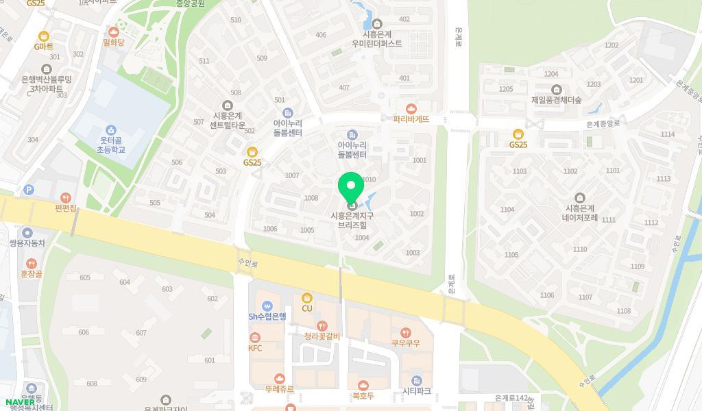 시립은계브리즈힐어린이집 위치 지도