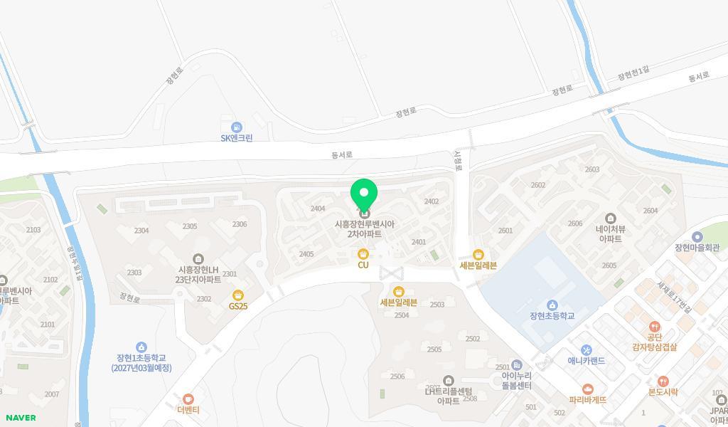 시립장현루벤시아2차어린이집 위치 지도