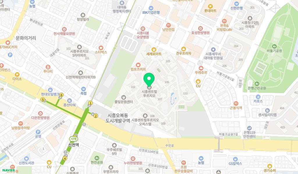 아기둥지어린이집 위치 지도