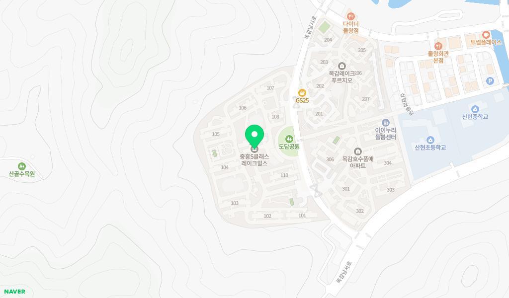 중흥푸른숲어린이집 위치 지도