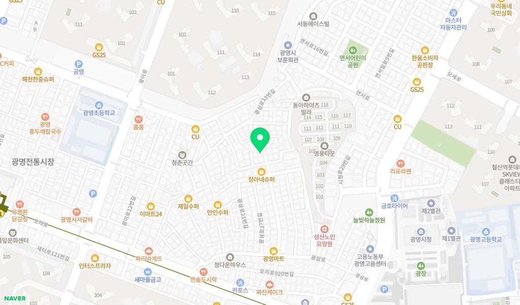 에코비샤론어린이집 위치 지도