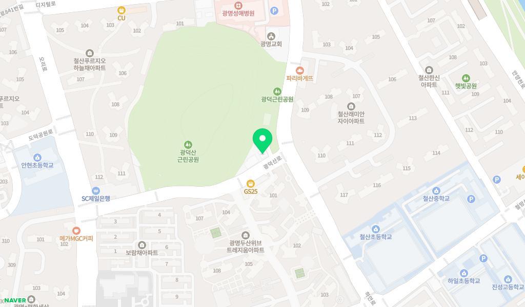 시립한빛어린이집 위치 지도