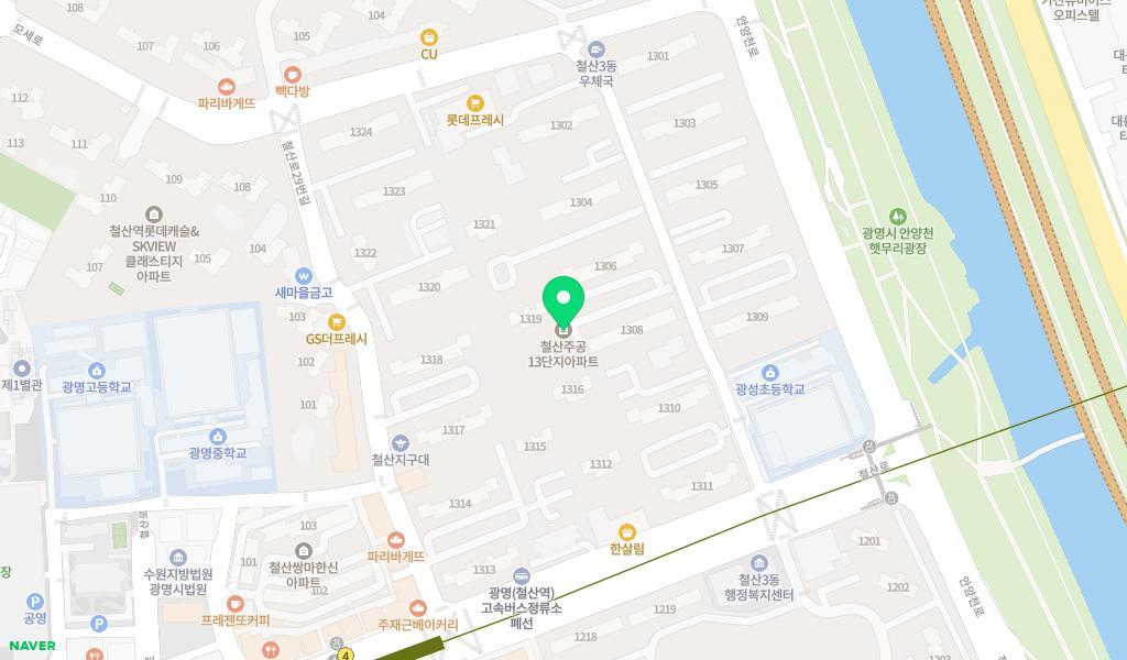 철산색동원어린이집 위치 지도
