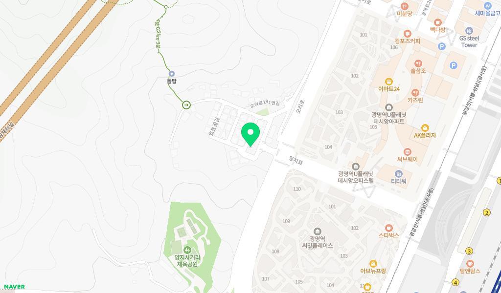 구름산발도르프어린이집 위치 지도