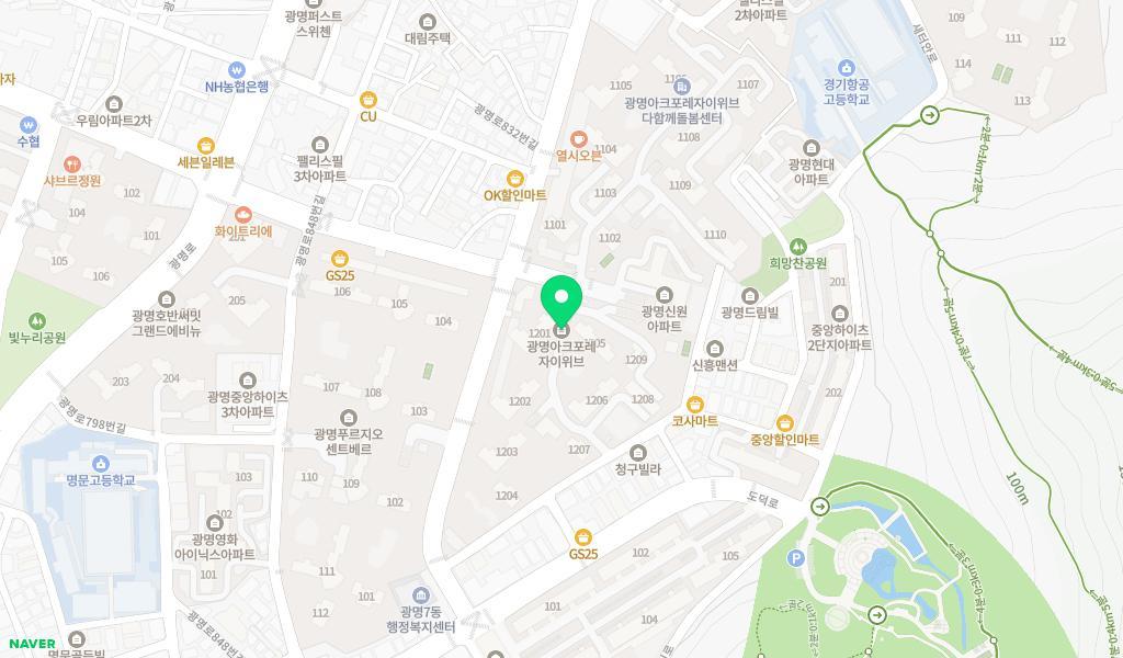 누리숲어린이집 위치 지도