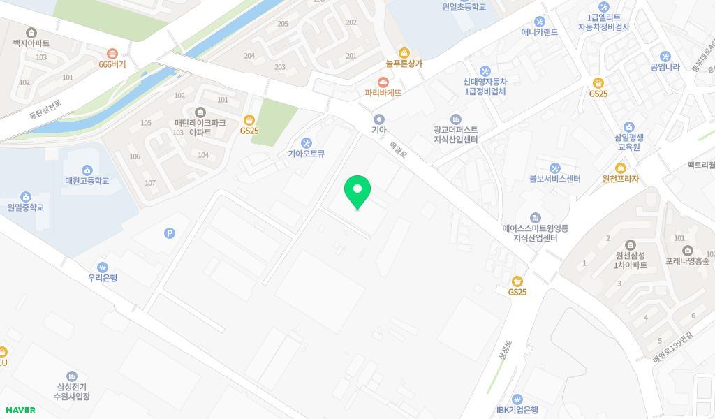 삼성전기어린이집 위치 지도