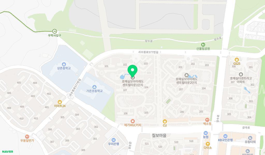 시립모아1어린이집 위치 지도