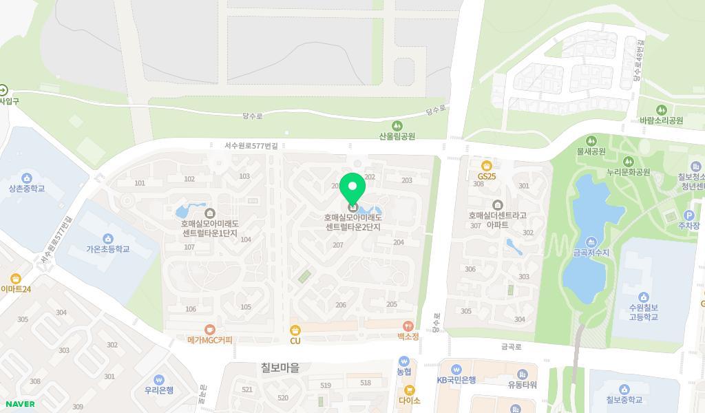 시립모아2어린이집 위치 지도