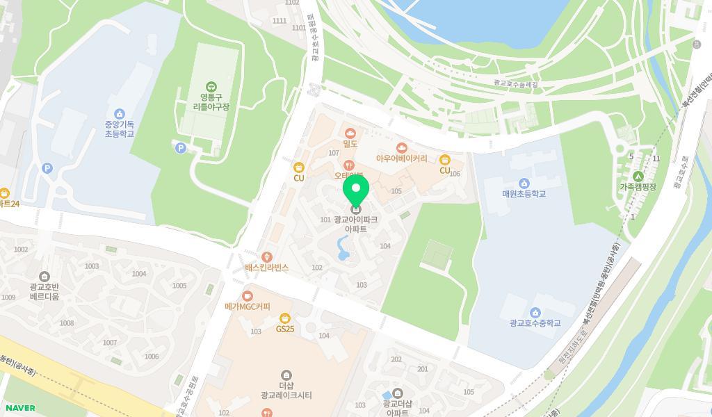시립광교아이파크어린이집 위치 지도