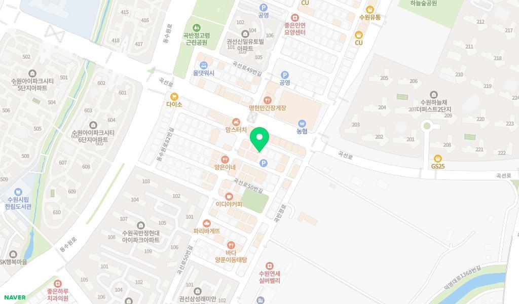 시립하늘채더퍼스트1어린이집 위치 지도