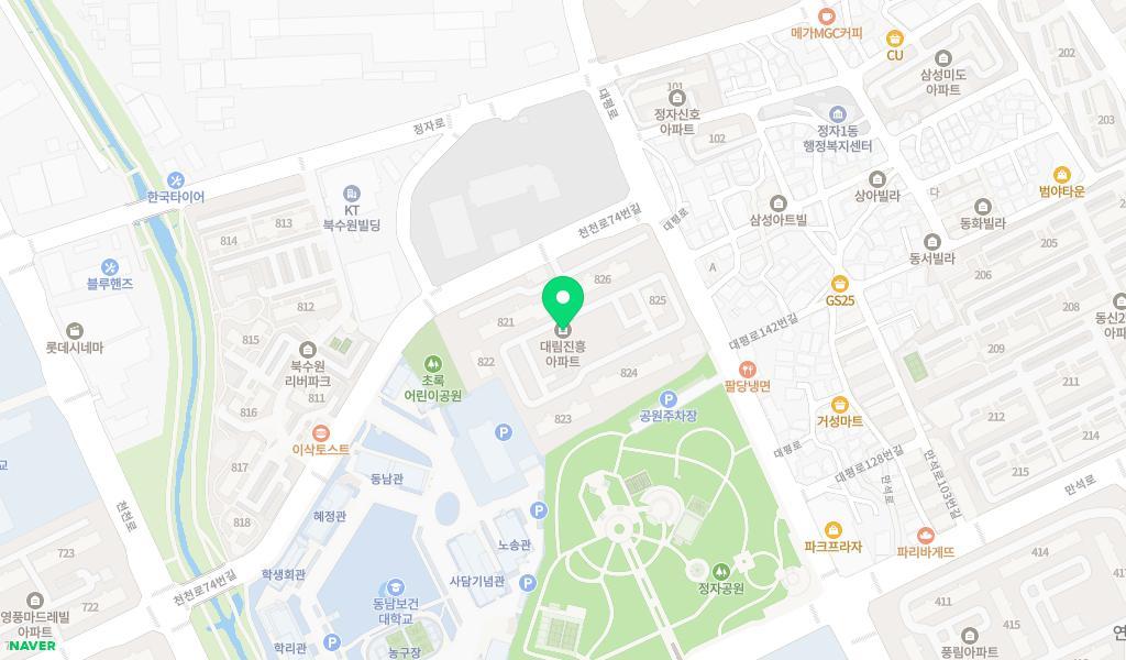 대림진흥숲어린이집 위치 지도