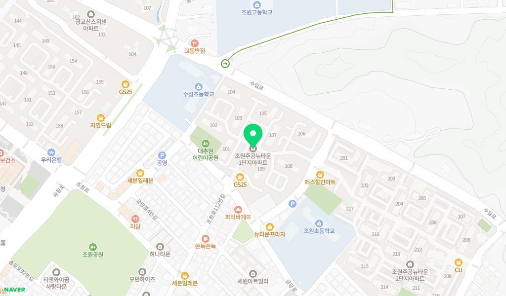 하늘어린이집 위치 지도