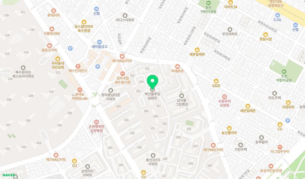 벽산참사랑어린이집 위치 지도