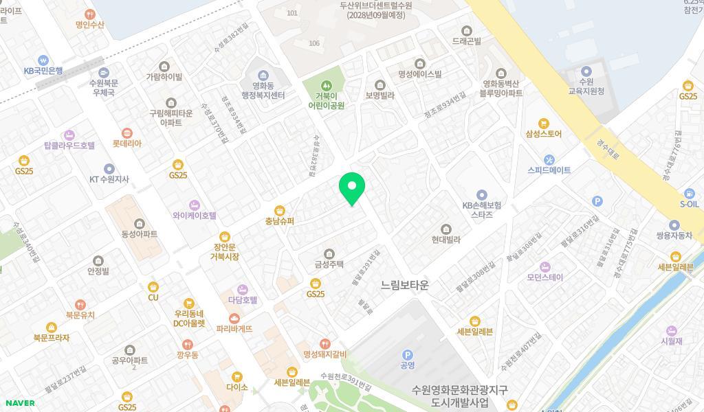 늘해랑어린이집 위치 지도