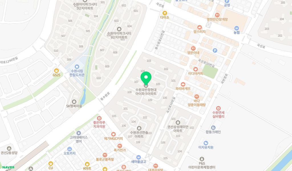 예꼬어린이집 위치 지도