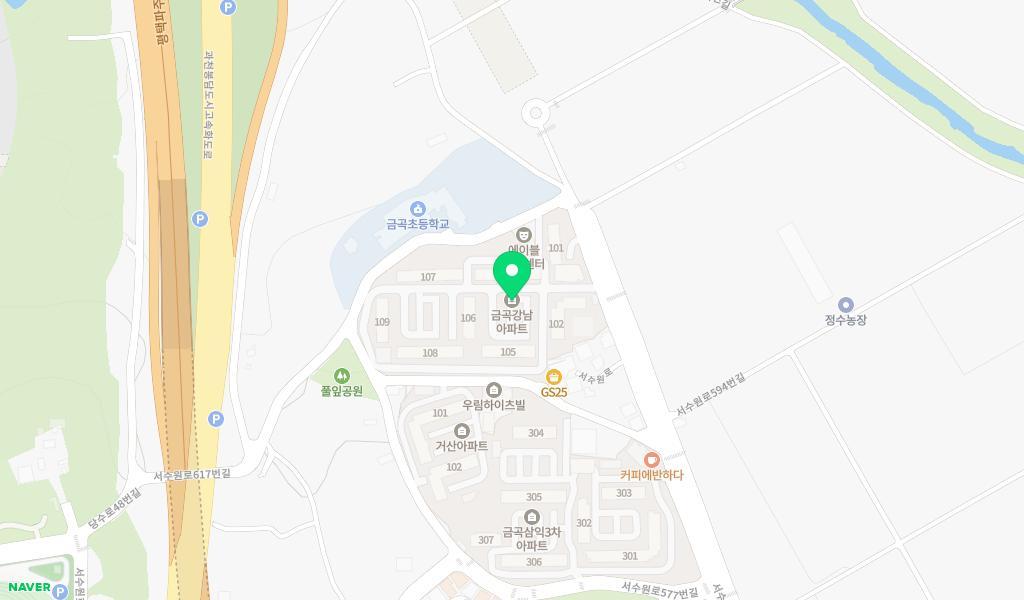 강남푸른하늘어린이집 위치 지도