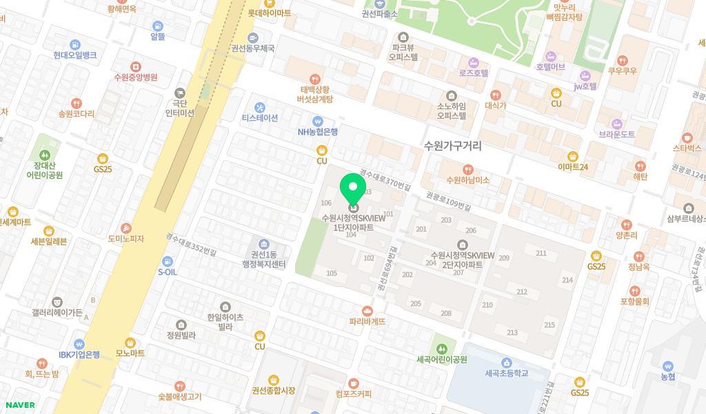 sk몬테소리어린이집 위치 지도