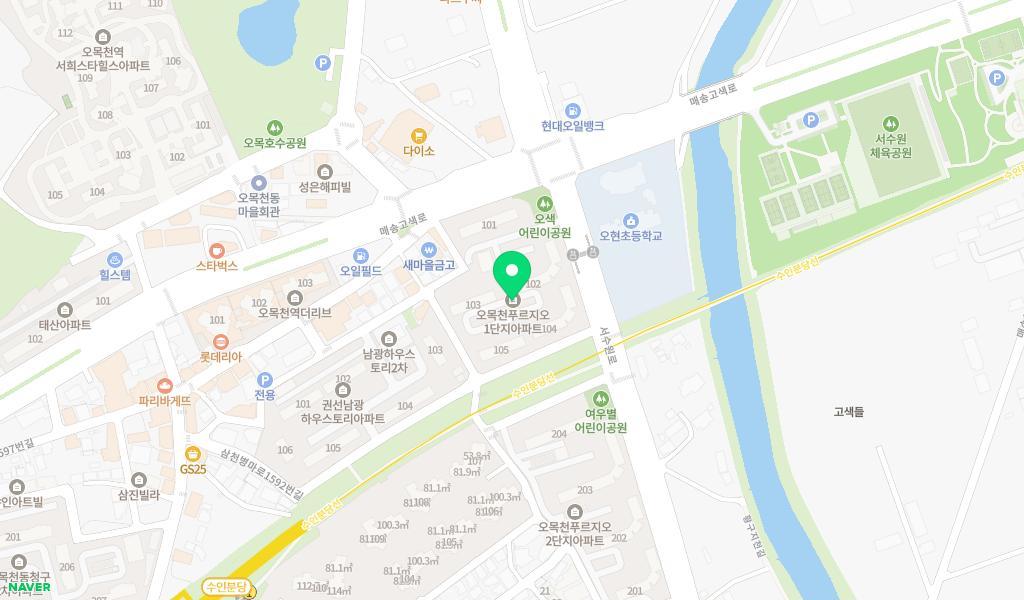 은초롱어린이집 위치 지도