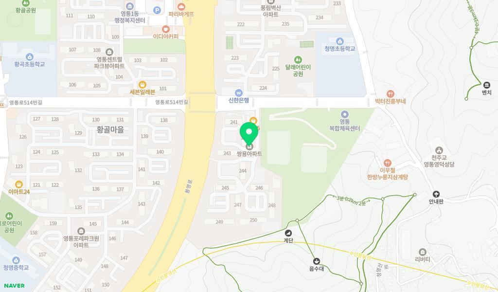 하늘몬테소리어린이집 위치 지도