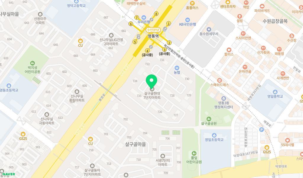 숲속마을어린이집 위치 지도
