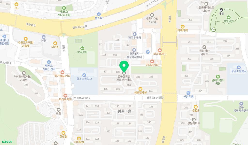 신나라어린이집 위치 지도