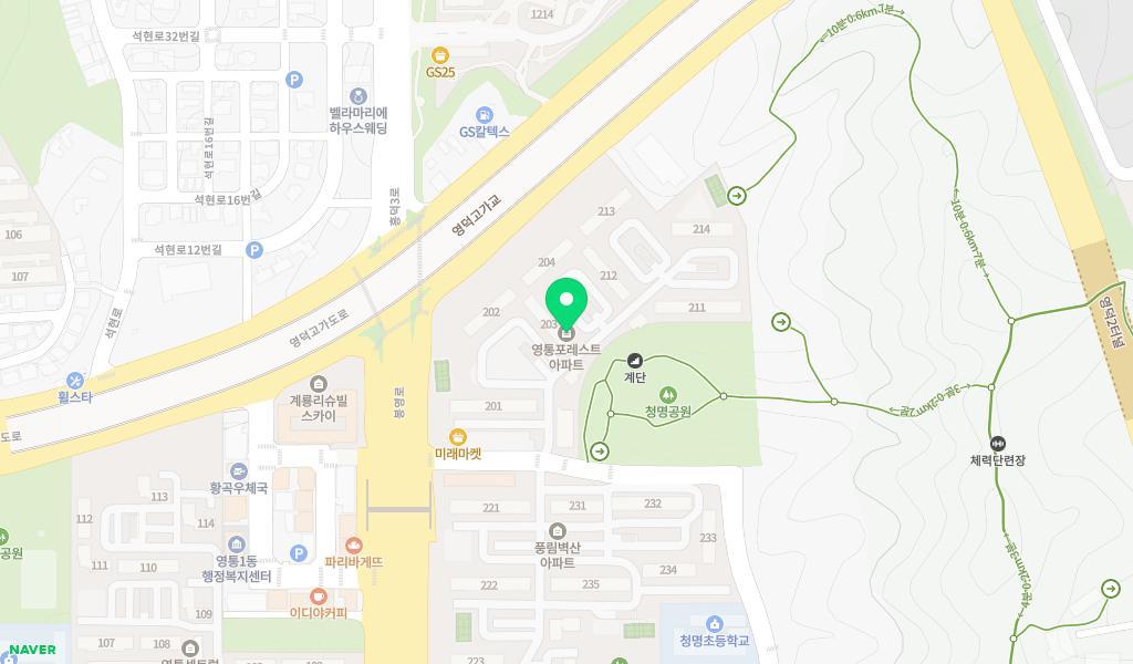 영통동그라미어린이집 위치 지도
