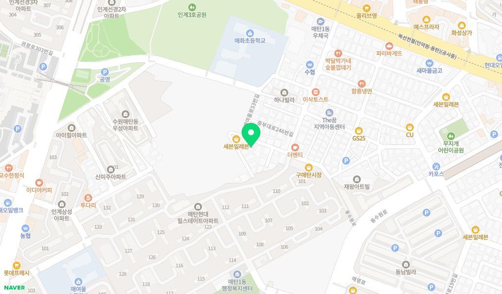 하랑키즈어린이집 위치 지도