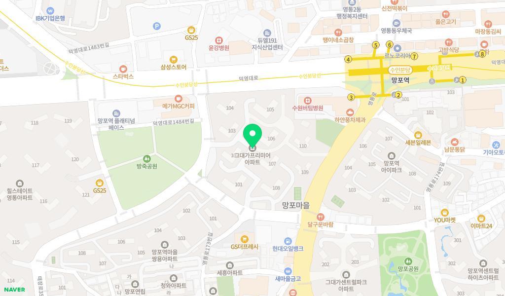 솔샘어린이집 위치 지도